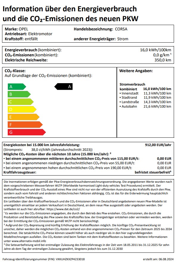 Foto 1 - Corsa-e GS (F), Kontrast Grau